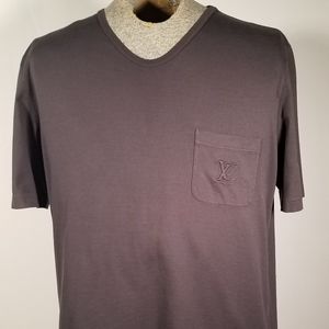 Louis Vuitton V-Neck T-Shirt Grey
